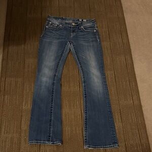 Miss Me Boot Cut Jeans in Classic Blue